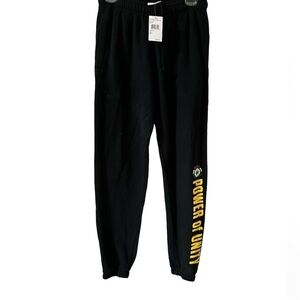 Cross Colours drawstring Joggers power of unity Collegiate HBCU Higher Learning